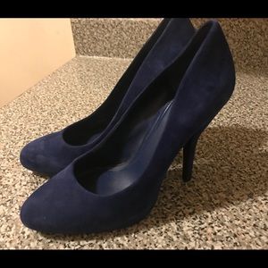 BCBG Generation Blue Suede Pumps